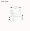 MJX Hyper Go 7303 Original Parts Aluminum Alloy Single Hole Heightened Servo Arm 25T Hole Spacing-5