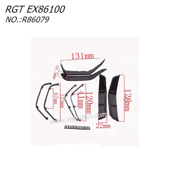 RGT EX86100 RC CAR Parts Wheel Eyebrow 1Car Set R86079 