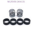 WLTOYS 284131 1/28 RC Car Upgrade Parts Metal Hub and Tire titanium