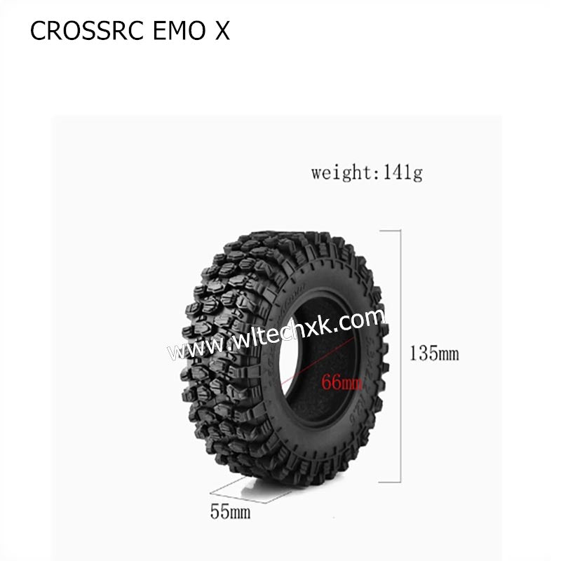 CROSSRC EMO X Parts 2.6 Inch Climbing Car Tire Skin-3