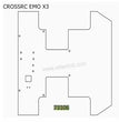 CROSSRC EMO X3 Parts Cargo Box Decorative Aluminum Sheet CS-97401222