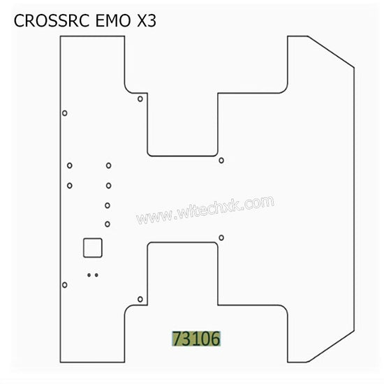 CROSSRC EMO X3 Parts Cargo Box Decorative Aluminum Sheet CS-97401222