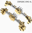 CROSSRC EMO XL Parts Silver Front and Rear Axle Housing Assembly