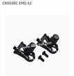 CROSSRC EMO X2 Parts A Pair of Aluminum Alloy Simulation Pedals BLACK