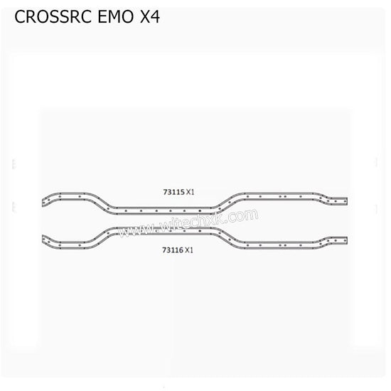 CROSSRC EMO X4 Parts Beam Frame 73115 73116