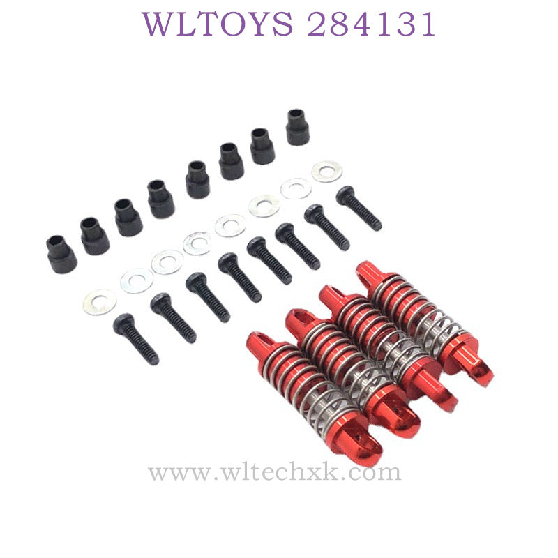 WLTOYS 284131 1/28 RC Car Upgrade Parts Metal Shock Absorber red