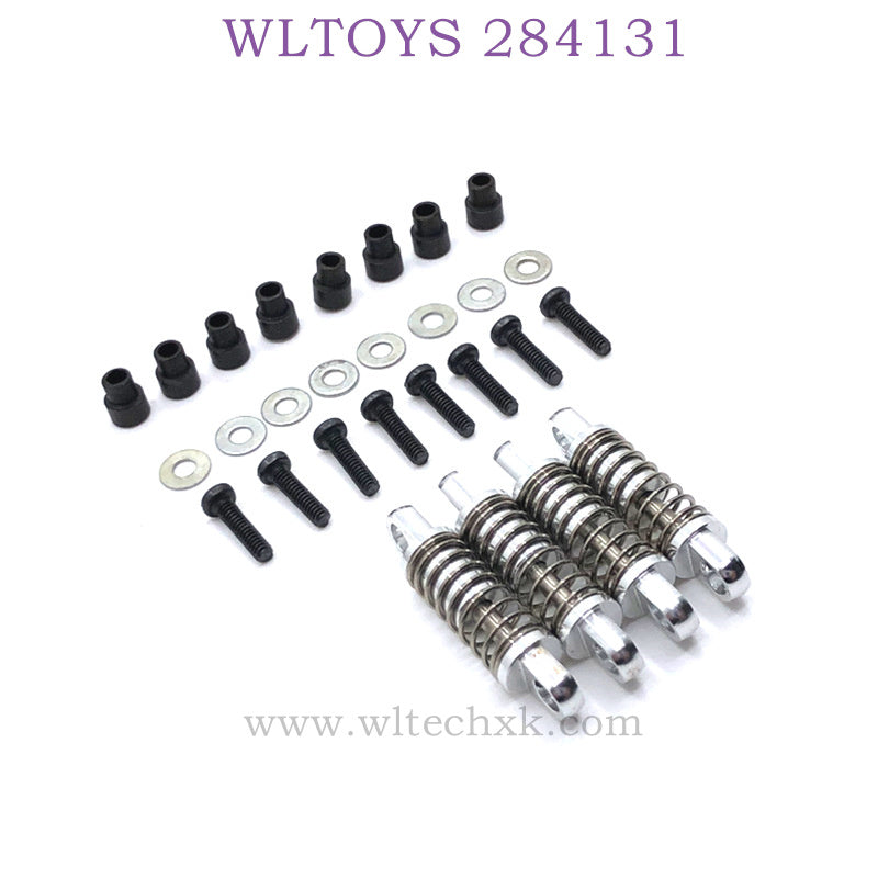 WLTOYS 284131 1/28 RC Car Upgrade Parts Metal Shock Absorber silver