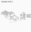 CROSSRC EMO X Parts Blister Transparent Car Shell CS-97401254