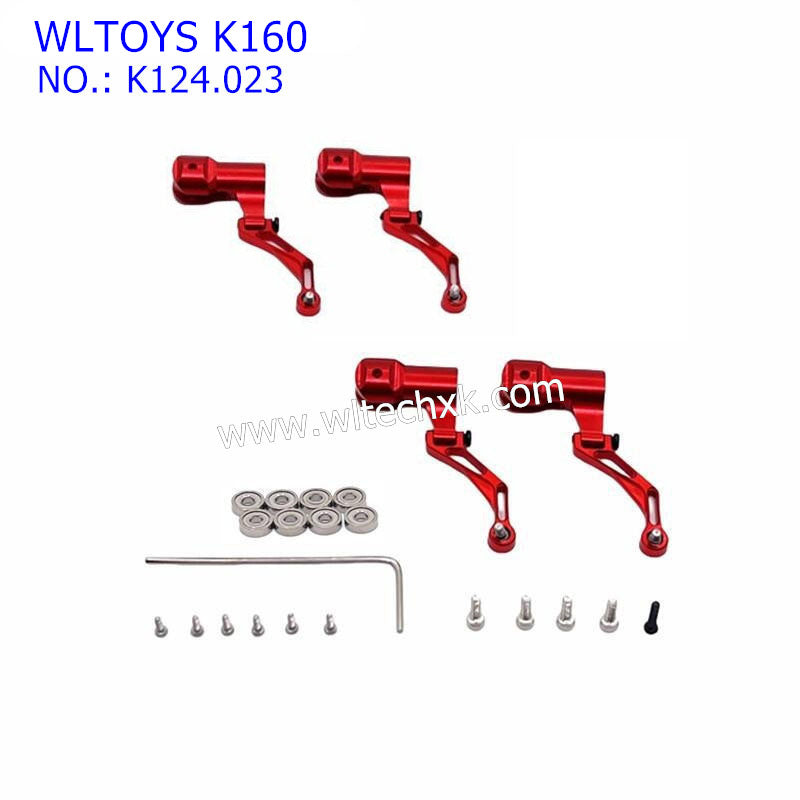 WLTOYS K160 RC Helicopter Upgrade Parts Rotor Clamp and Bearings K124.023  RED