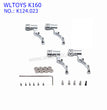 WLTOYS K160 RC Helicopter Upgrade Parts Rotor Clamp and Bearings K124.023 SILVER