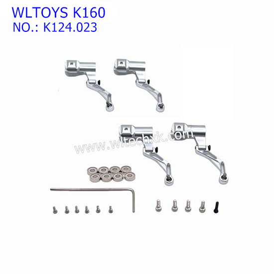 WLTOYS K160 RC Helicopter Upgrade Parts Rotor Clamp and Bearings K124.023 SILVER
