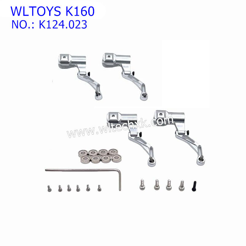 WLTOYS K160 RC Helicopter Upgrade Parts Rotor Clamp and Bearings K124.023 SILVER
