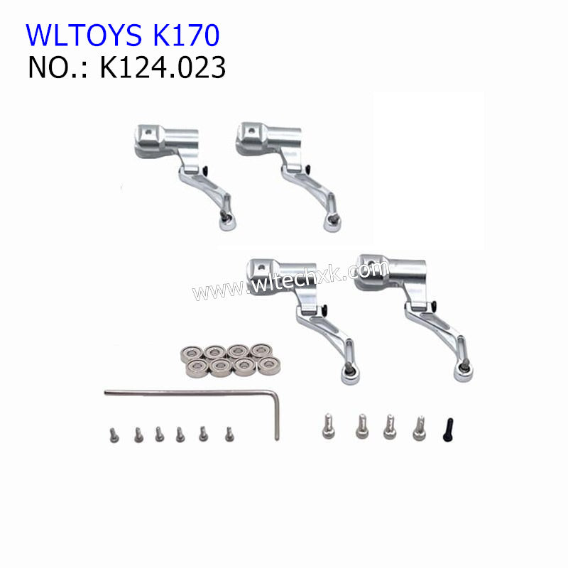 WLTOYS K170 RC Helicopter Upgrade Parts Rotor Clamp and Bearings SILVER