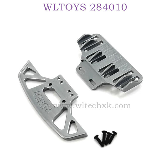 Upgrade parts of WLTOYS 284010 RC Car Front and Rear Protector titanium