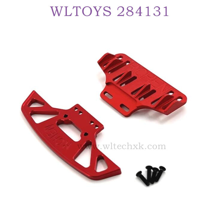 WLTOYS 284131 1/28 RC Car Upgrade Parts Front and Rear Protector red