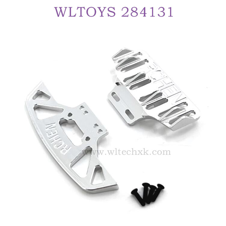 WLTOYS 284131 1/28 RC Car Upgrade Parts Front and Rear Protector silver