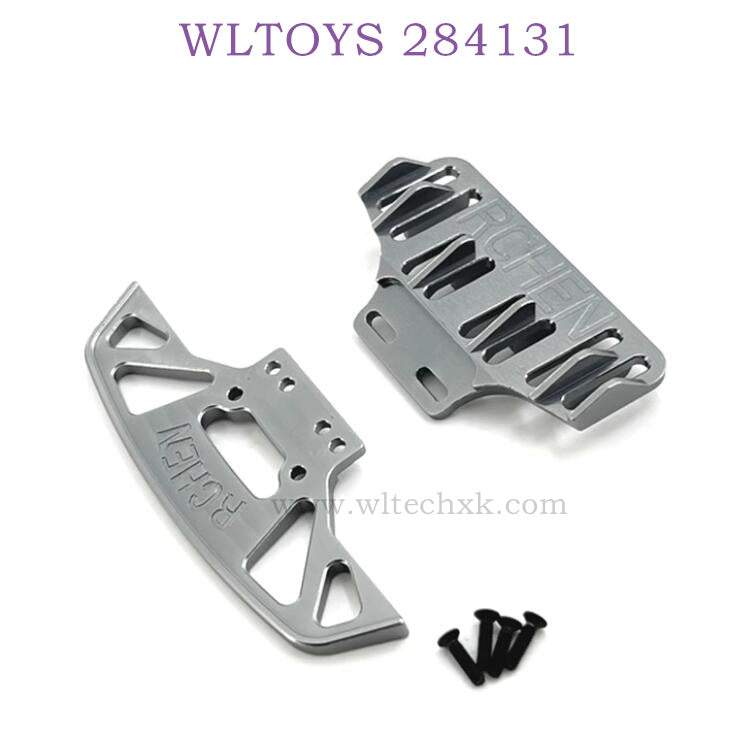 WLTOYS 284131 1/28 RC Car Upgrade Parts Front and Rear Protector titanium