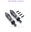 Upgrade Part of WLTOYS 124017 RC Car Shock Absorbers titanium