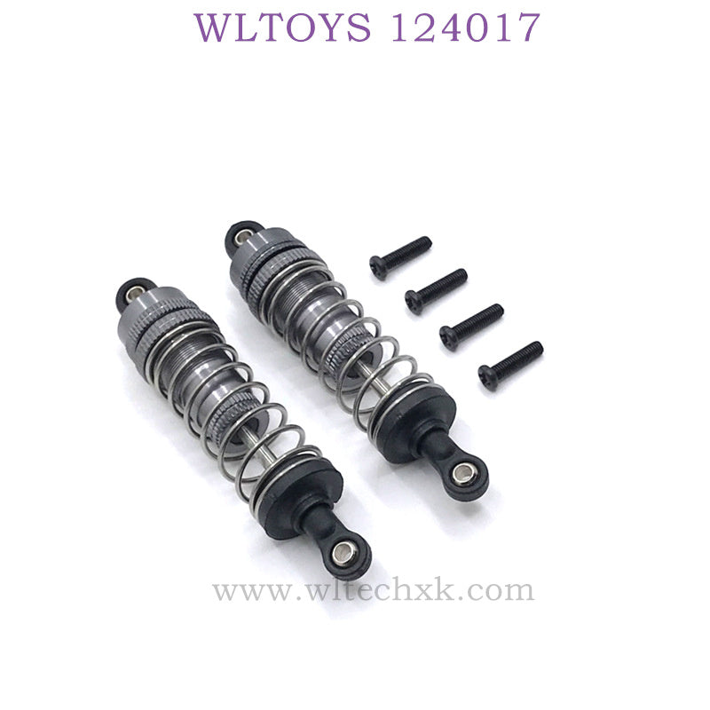 Upgrade Part of WLTOYS 124017 RC Car Shock Absorbers titanium