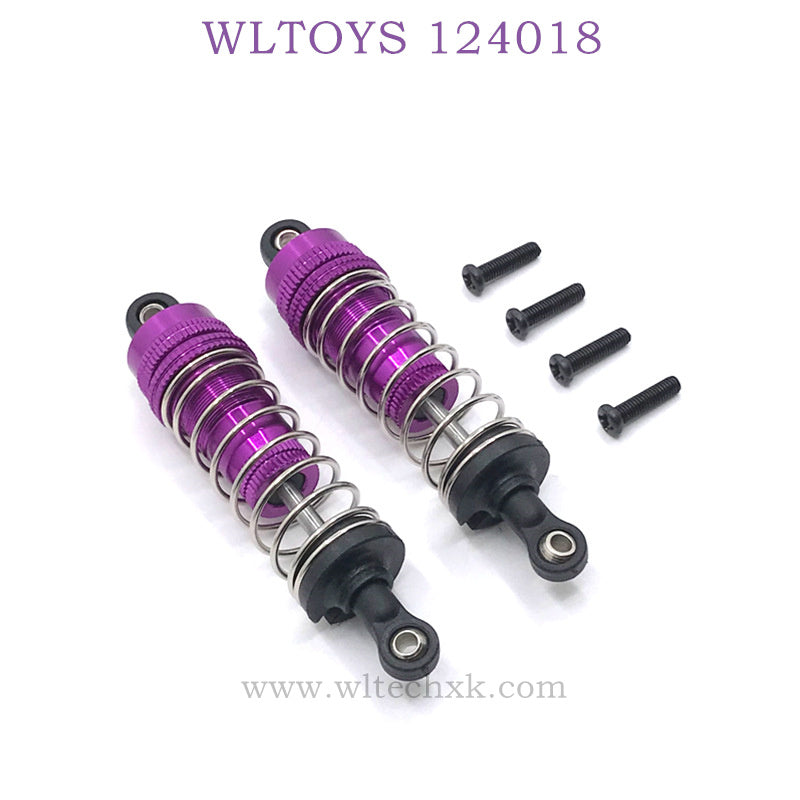 WLTOYS 124018 RC  Car Upgrade parts Shock Absorbers purple