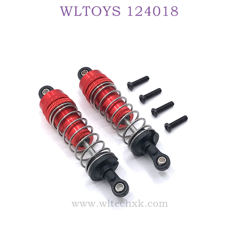 WLTOYS 124018 RC  Car Upgrade parts Shock Absorbers red
