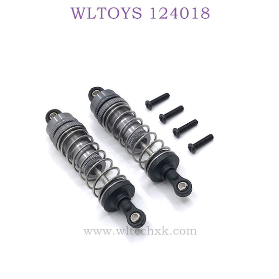 WLTOYS 124018 RC  Car Upgrade parts Shock Absorbers titanium