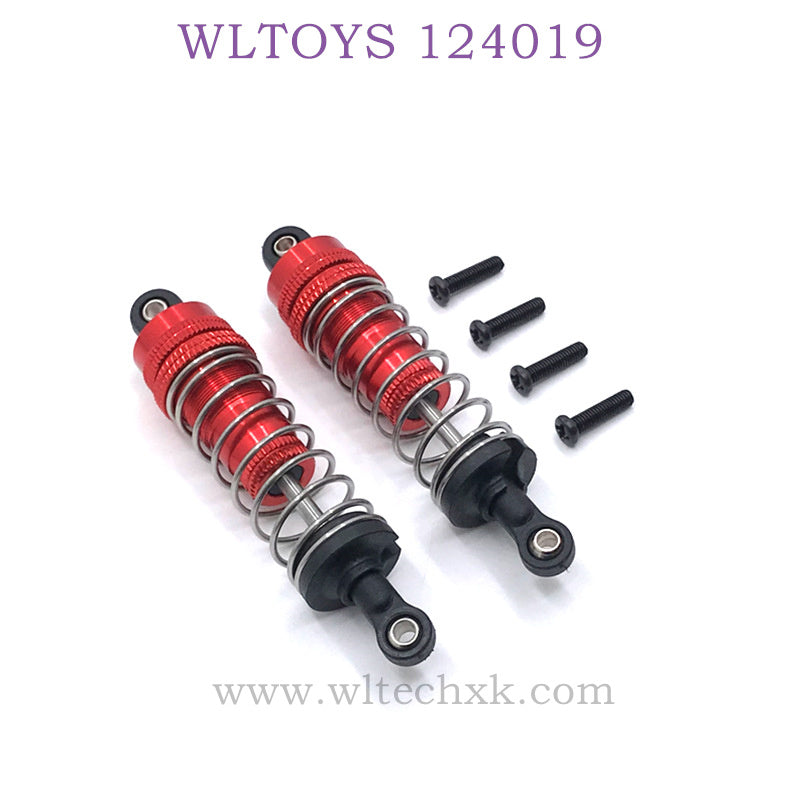 WLTOYS 124019 1/12 RC Car Upgrade parts Shock Absorbers red