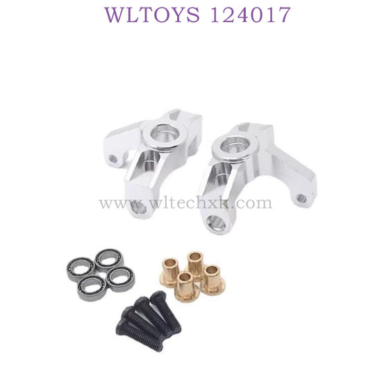 Upgrade Part of WLTOYS 124017 RC Car Steering Cups silver