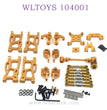 WLTOYS 124016 RC Car Upgrade parts set Swing arm gold