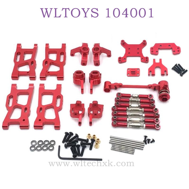 WLTOYS 124016 RC Car Upgrade parts set Swing arm red