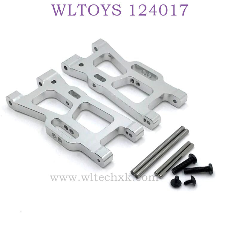 Upgrade Part of WLTOYS 124017 RC Car Rear Swing Arm silver