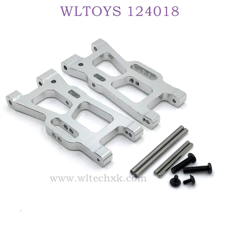 WLTOYS 124018 RC Car Upgrade parts Rear Swing Arm silver