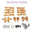 WLTOYS 124016 RC Car Upgrade parts Swing Arm and Wheel Seat gold