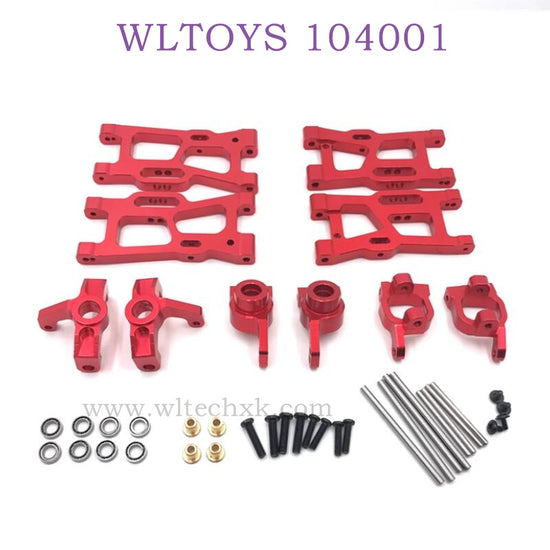 WLTOYS 124016 RC Car Upgrade parts Swing Arm and Wheel Seat red