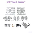WLTOYS 124016 RC Car Upgrade parts Swing Arm and Wheel Seat silver