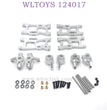 Upgrade Part of WLTOYS 124017 RC Car Swing Arm and Wheel Seat silver