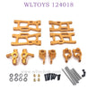 WLTOYS 124018 RC Car Upgrade parts Swing Arm and Wheel Seat gold