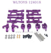 WLTOYS 124018 RC Car Upgrade parts Swing Arm and Wheel Seat purple