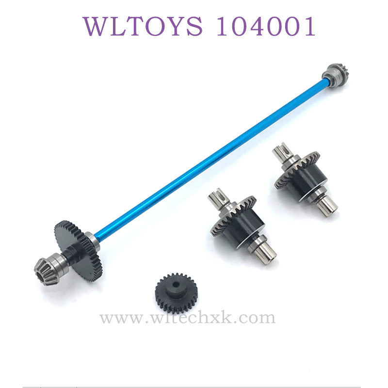 WLTOYS 124016 RC Car Upgrade parts Differential Assembly blue