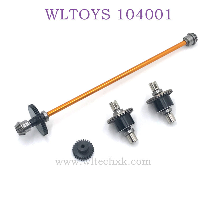 WLTOYS 124016 RC Car Upgrade parts Differential Assembly gold