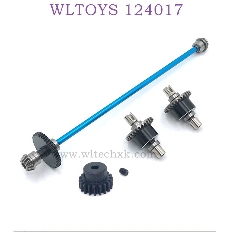 Upgrade Part of WLTOYS 124017 RC Car Differential Assembly blue