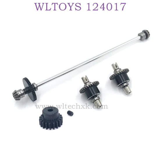 Upgrade Part of WLTOYS 124017 RC Car Differential Assembly silver