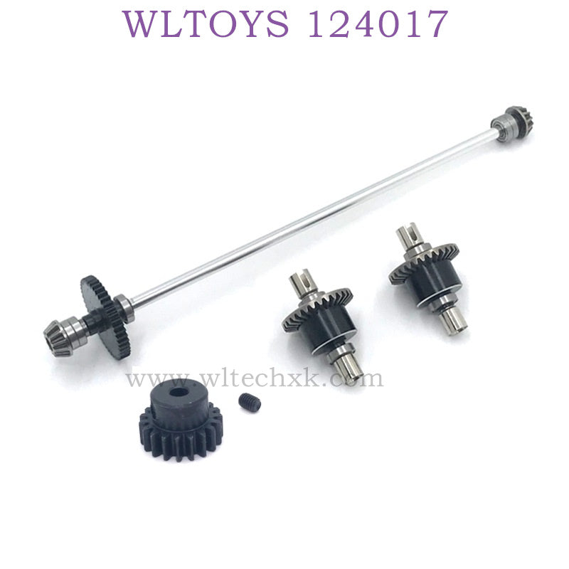 Upgrade Part of WLTOYS 124017 RC Car Differential Assembly silver