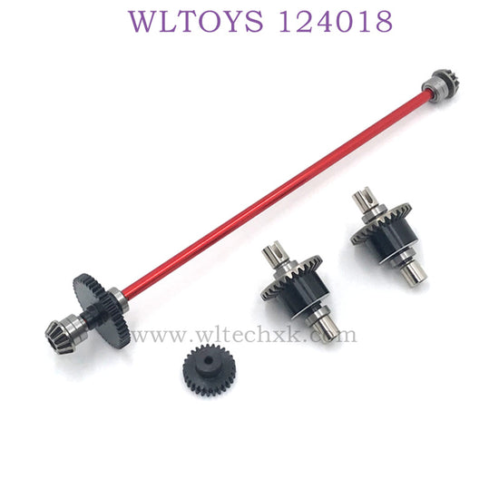 WLTOYS 124018 RC Car Upgrade parts Differential Assembly red