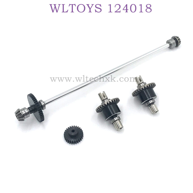 WLTOYS 124018 RC Car Upgrade parts Differential Assembly silver