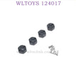 Upgrade Part of WLTOYS 124017 RC Car Hex Nut black