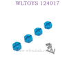 Upgrade Part of WLTOYS 124017 RC Car Hex Nut blue