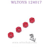 Upgrade Part of WLTOYS 124017 RC Car Hex Nut red