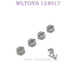 Upgrade Part of WLTOYS 124017 RC Car Hex Nut titanium