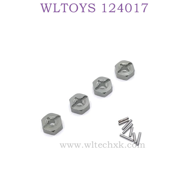 Upgrade Part of WLTOYS 124017 RC Car Hex Nut titanium